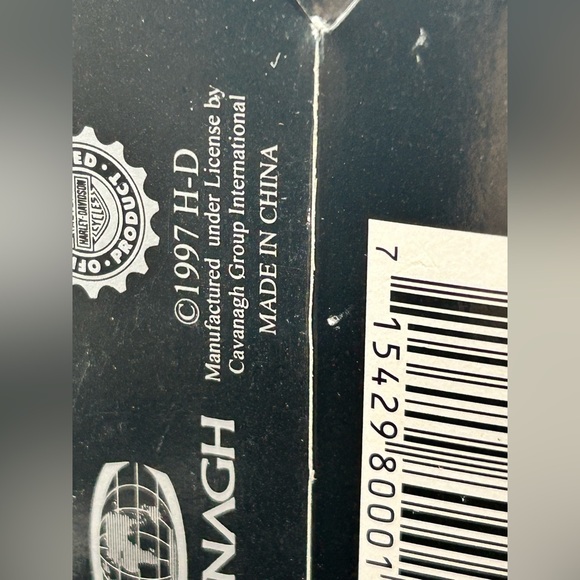 1997 Vintage King Of The Road Santa On A Harley-Davidson Ornament, In Org Box - Picture 7 of 11